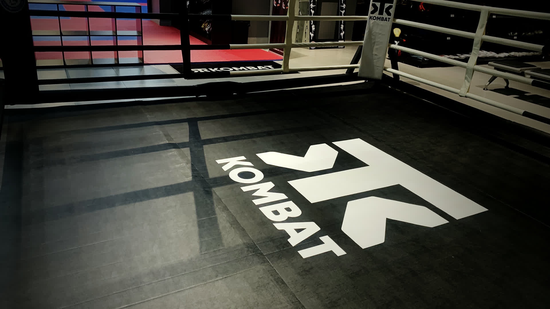 The Kombat canvas inside the competition ring